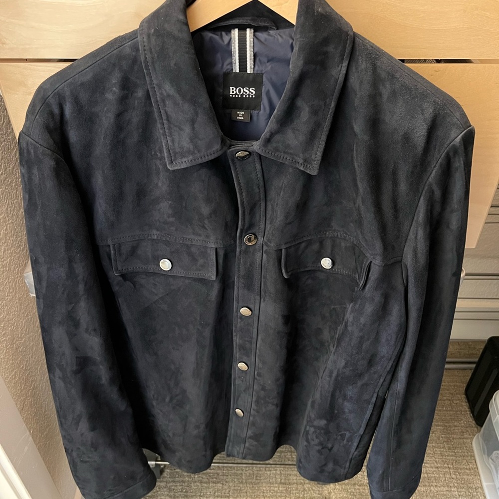 Boss Meldales Leather Jacket
